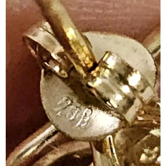 Fine Ruby Diamond Flower Designer Earrings 18K Yellow Gold Over Sterling Silver - Picture 9 of 11